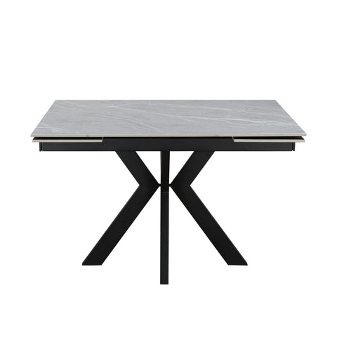 Casper Argenta Grey Ceramic Extending Dining Table 120–180cm