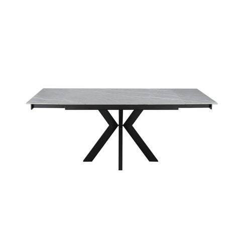 Casper Argenta Grey Ceramic Extending Dining Table 120–180cm