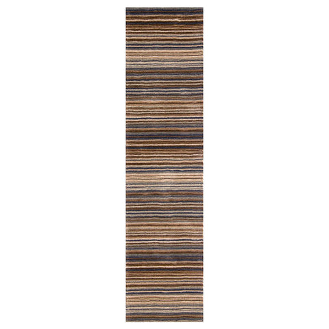 Carter Modern Striped Beige/Brown Rug - Pendle Village Furniture