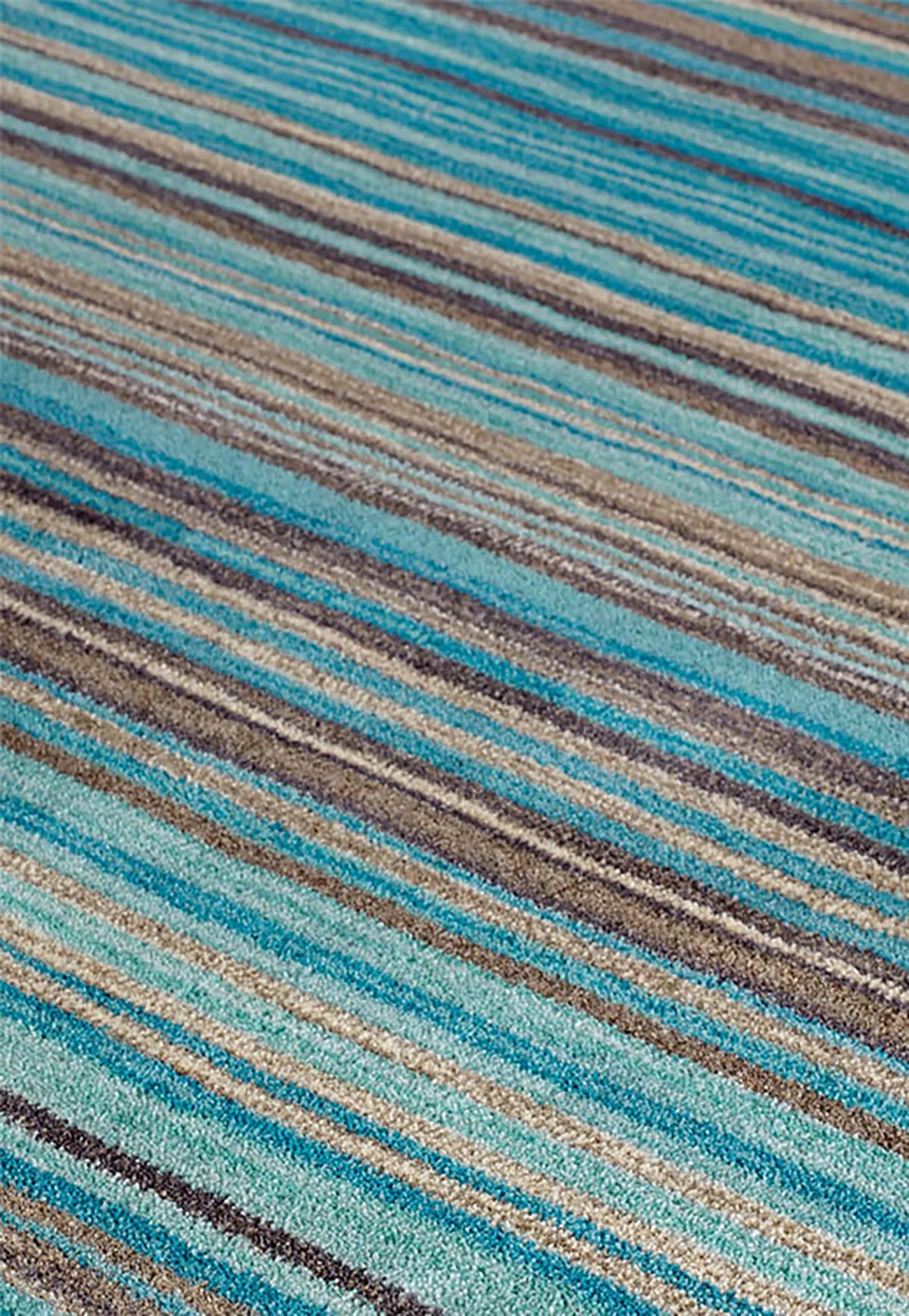 Carter Modern Striped Blue Rug - Pendle Village Furniture