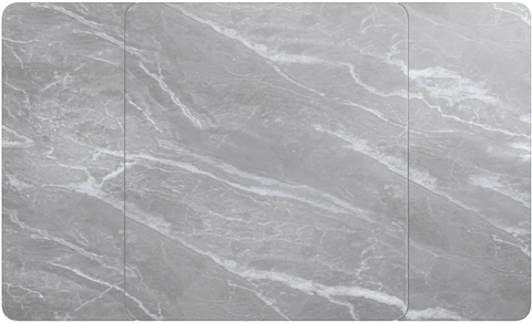 Casper Small 90cm Gloss Grey Sintered Stone Extending Dining Table - Pendle Village Furniture