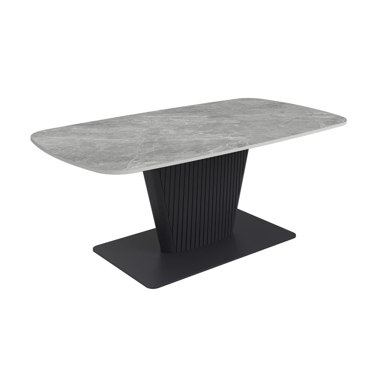 Catania Dark Grey Sintered Stone Ceramic Coffee Table - Pendle Village Furniture