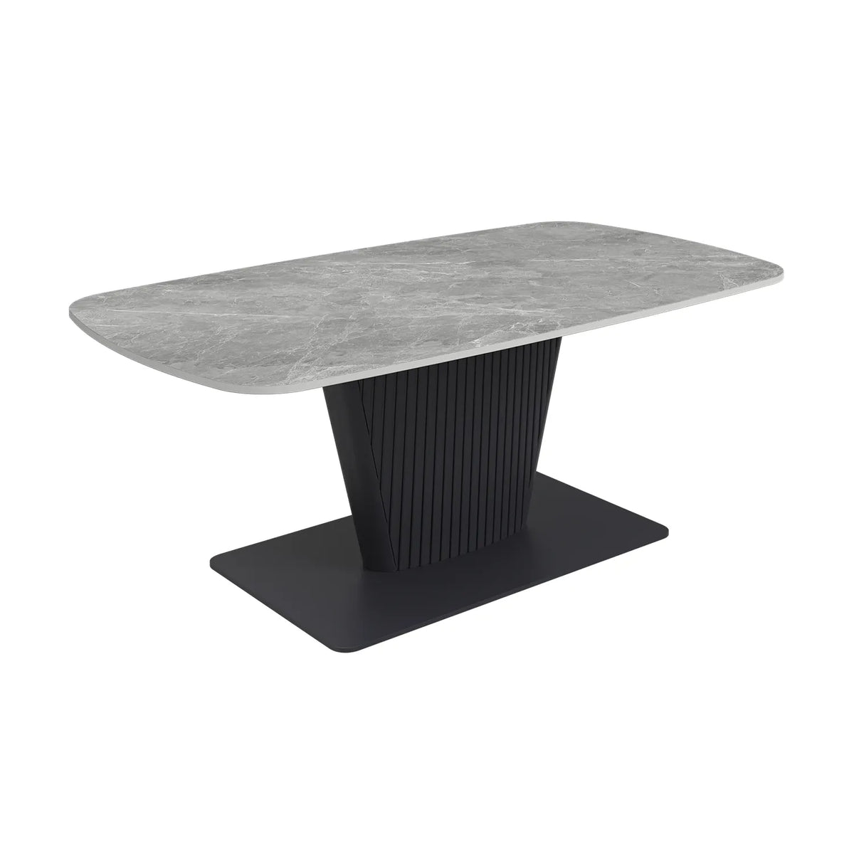 Catania Dark Grey Sintered Stone Ceramic Coffee Table - Pendle Village Furniture