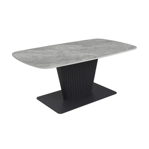 Catania Dark Grey Sintered Stone Ceramic Coffee Table - Pendle Village Furniture