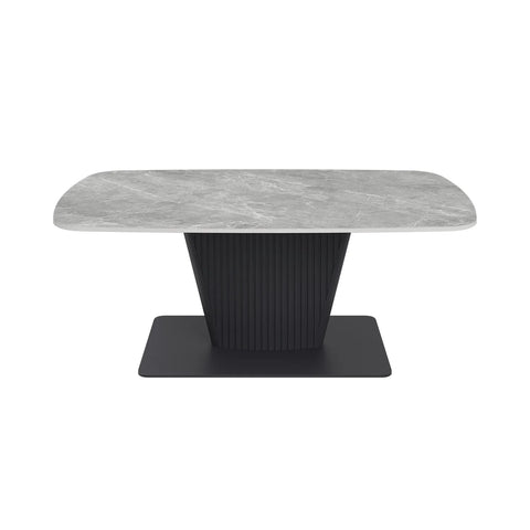 Catania Dark Grey Sintered Stone Ceramic Coffee Table - Pendle Village Furniture