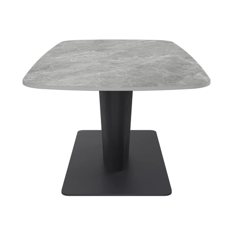 Catania Dark Grey Sintered Stone Ceramic Coffee Table - Pendle Village Furniture