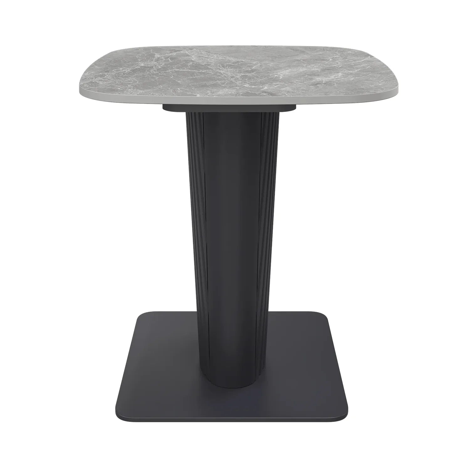 Catania Dark Grey Ceramic Lamp Table - Pendle Village Furniture