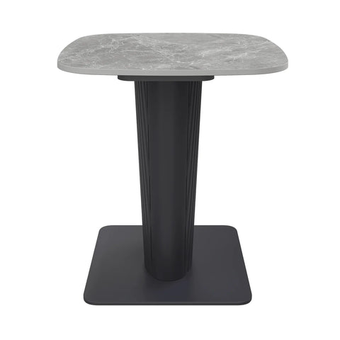 Catania Dark Grey Ceramic Lamp Table - Pendle Village Furniture