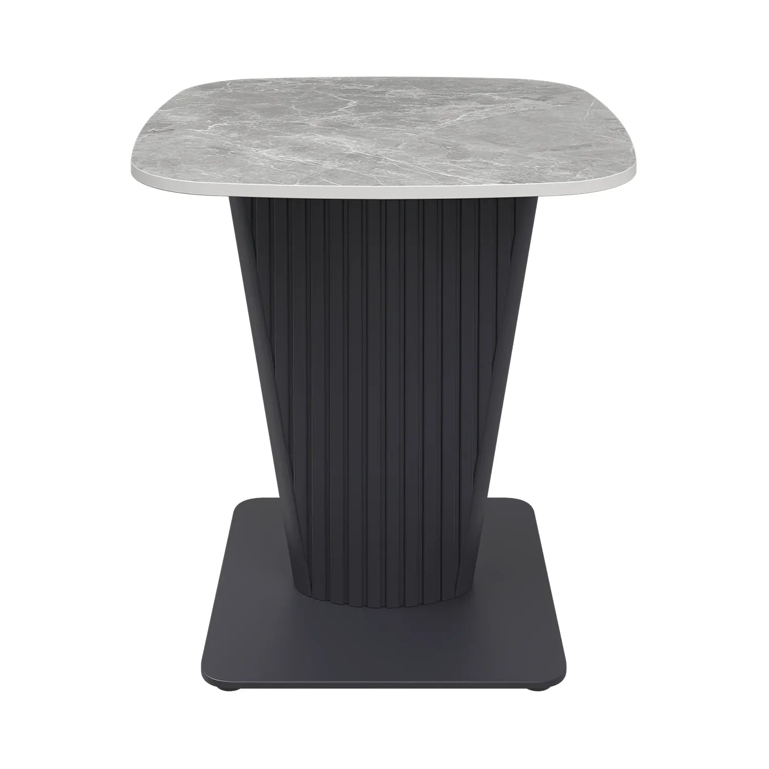 Catania Dark Grey Ceramic Lamp Table - Pendle Village Furniture