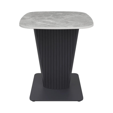 Catania Dark Grey Ceramic Lamp Table - Pendle Village Furniture