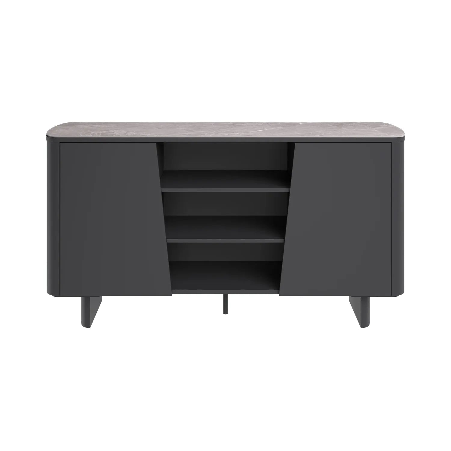 Catania Dark Grey Ceramic Top Sideboard - Pendle Village Furniture