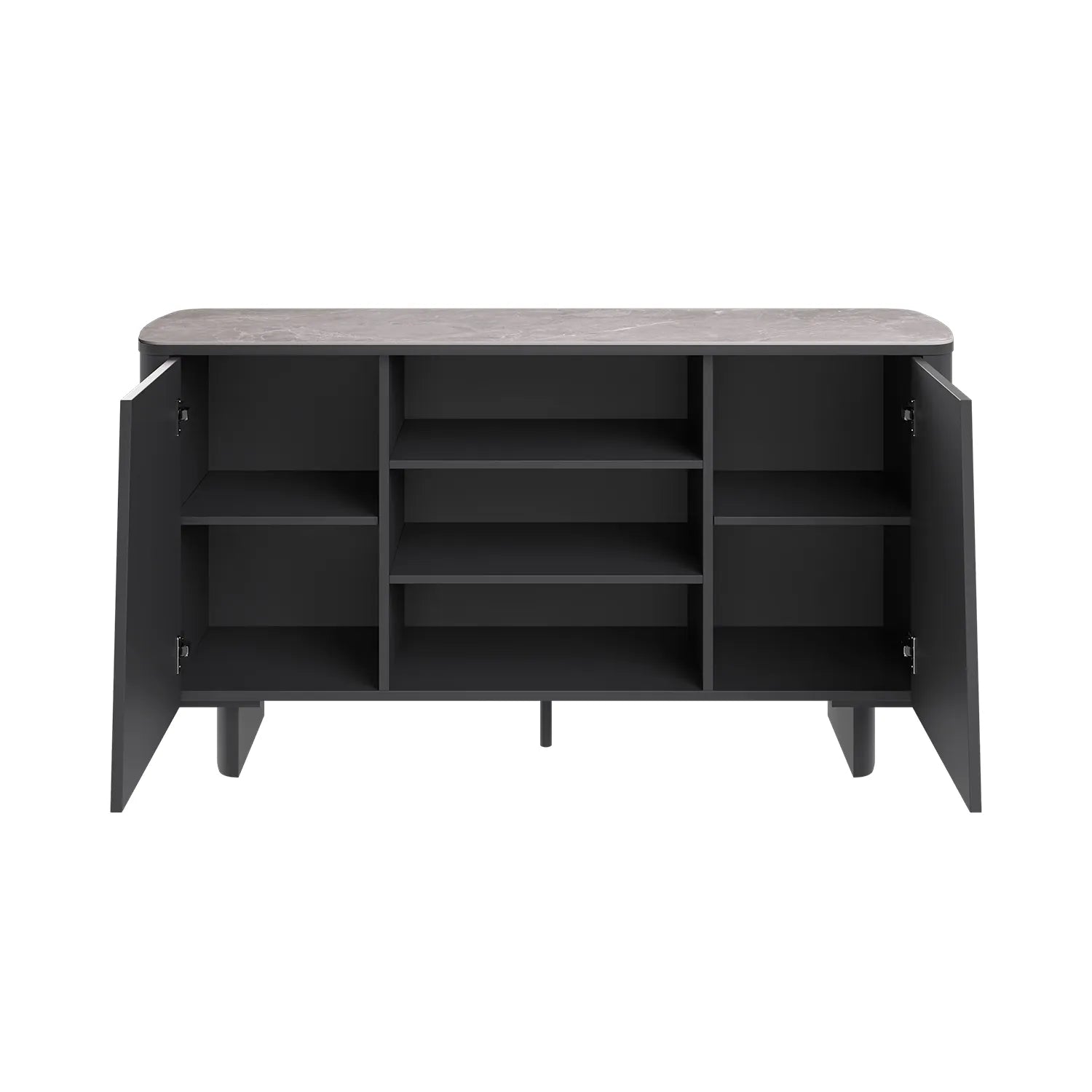 Catania Dark Grey Ceramic Top Sideboard - Pendle Village Furniture