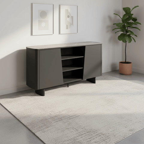 Catania Dark Grey Ceramic Top Sideboard