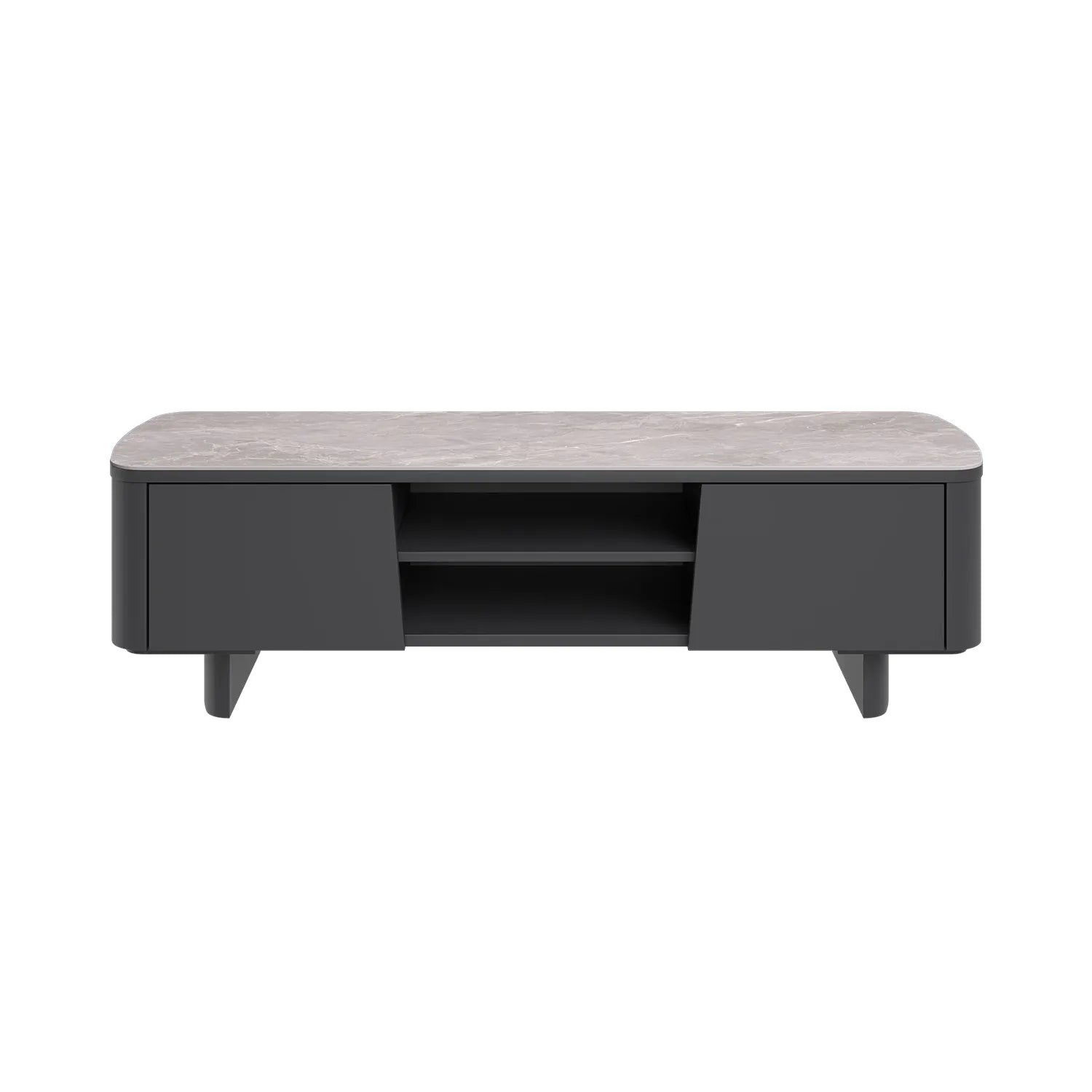 Catania Dark Grey Ceramic Top TV Unit - Pendle Village Furniture