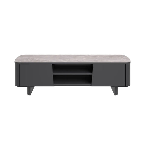 Catania Dark Grey Ceramic Top TV Unit - Pendle Village Furniture