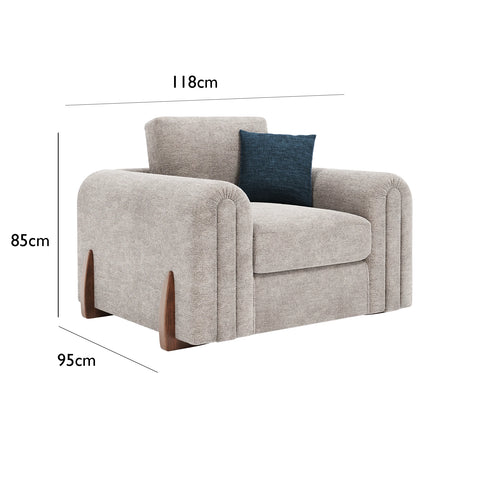 Cavendish Fabric Upholstered Armchair - Pendle Village Furniture