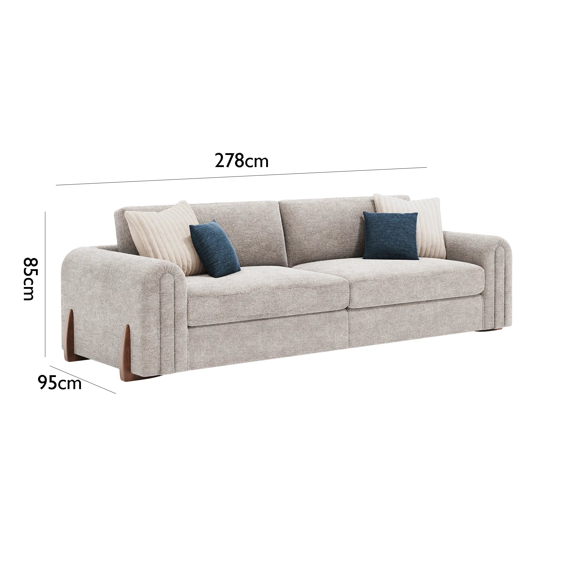 Cavendish Large Grand Fabric Sofa - Pendle Village Furniture