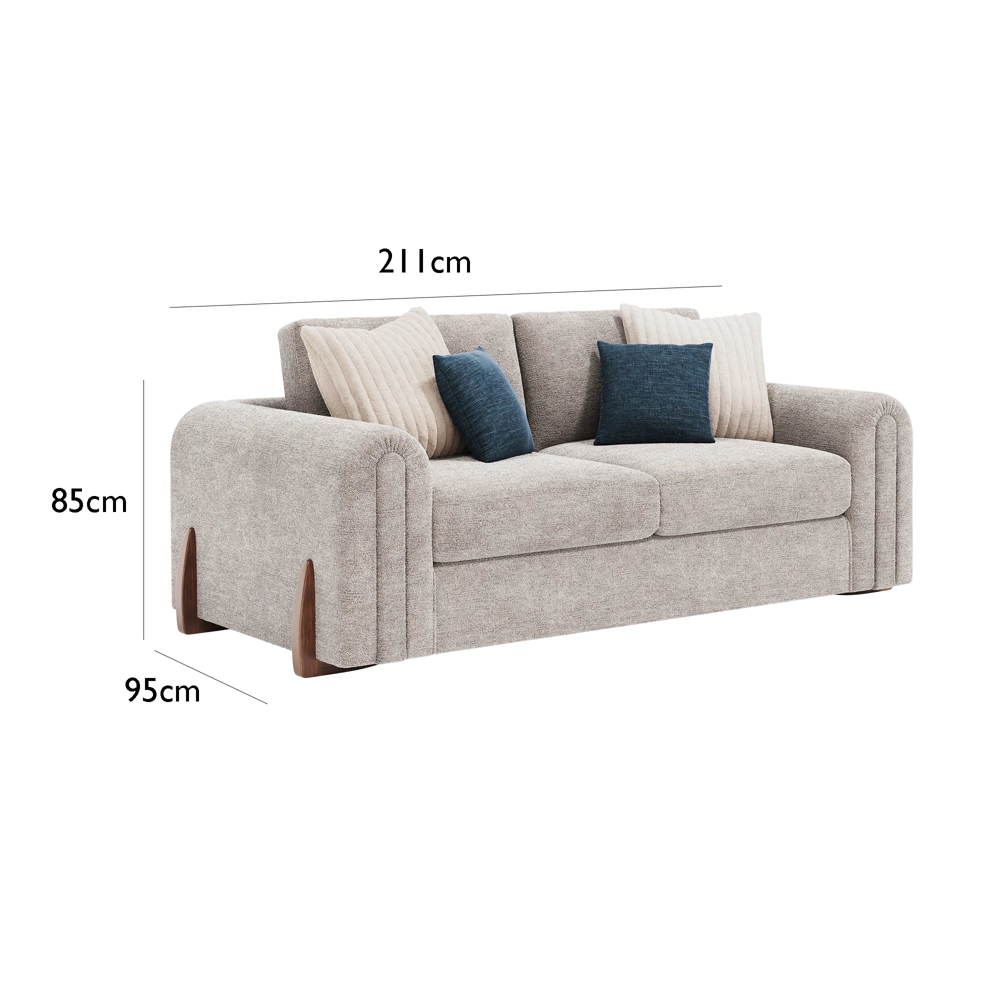 Cavendish 2 Seater Fabric Sofa - Pendle Village Furniture