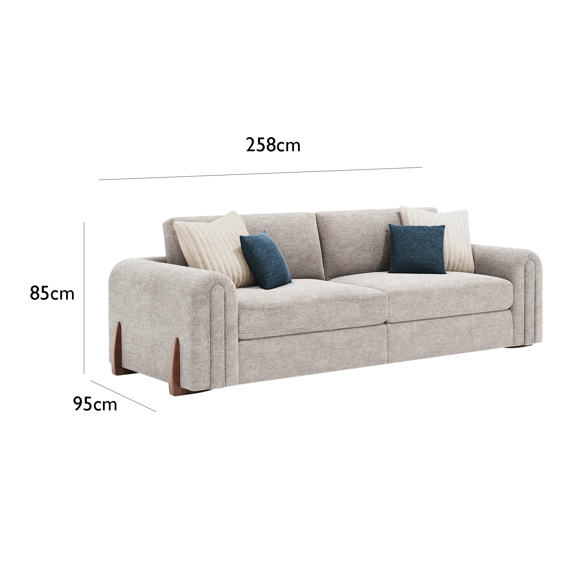 Cavendish Large 4 Seater Fabric Sofa - Pendle Village Furniture