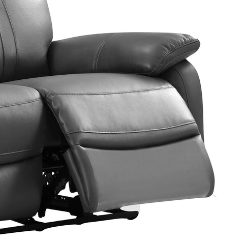 Chatburn Dark Grey Leather Electric Recliner Sofa