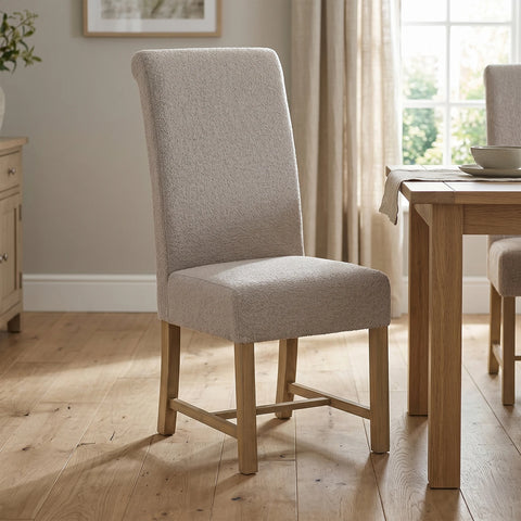 Chateau Beige Upholstered Dining Chairs – Set of 4, 6 or 8