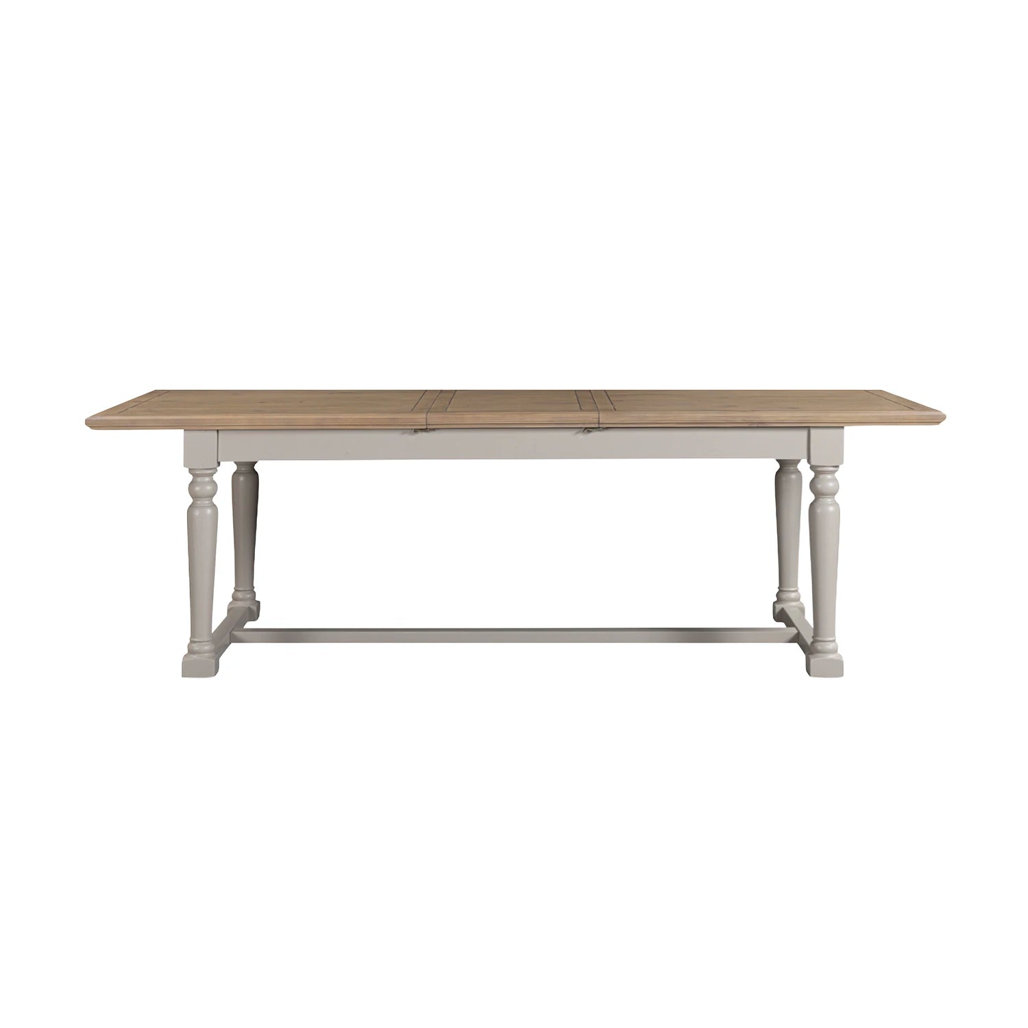 Chateau Grey & Rustic Pine Extending Dining Table 200cm to 250cm