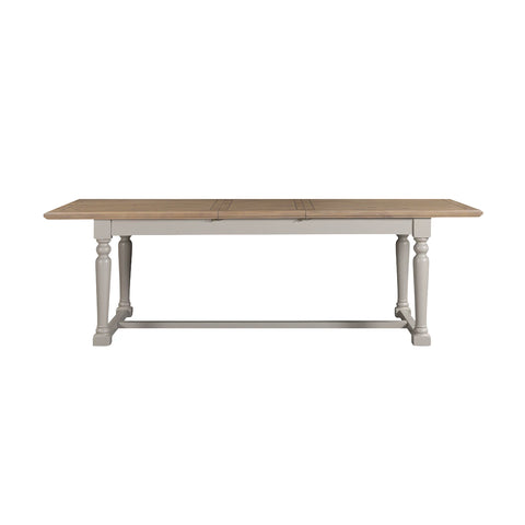Chateau Grey & Rustic Pine Extending Dining Table 200cm to 250cm