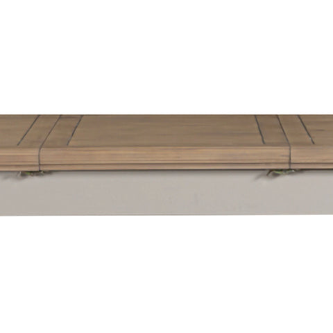 A close-up of a table top of Chateau Rustic 200-250cm Extension Dining Table