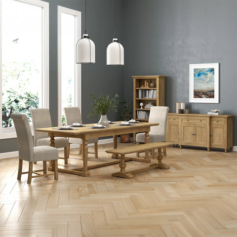 Chateau Beige Upholstered Dining Chairs – Set of 4, 6 or 8