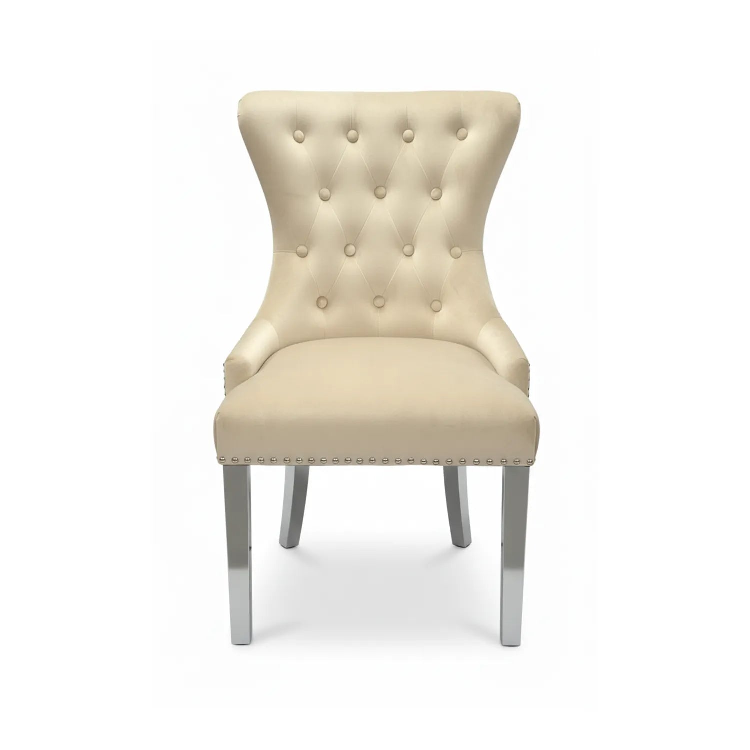 Bentley Cream Top Marble Dining Table with Knocker Chairs - Pendle Village Furniture