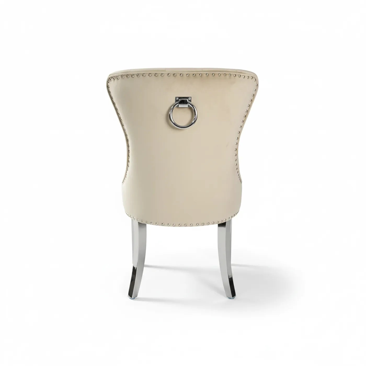 Bentley Cream Top Marble Dining Table with Knocker Chairs - Pendle Village Furniture