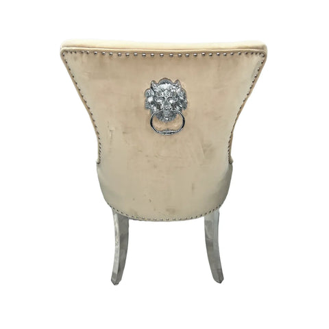 Bentley Cream Top Marble Dining Table with Knocker Chairs - Pendle Village Furniture