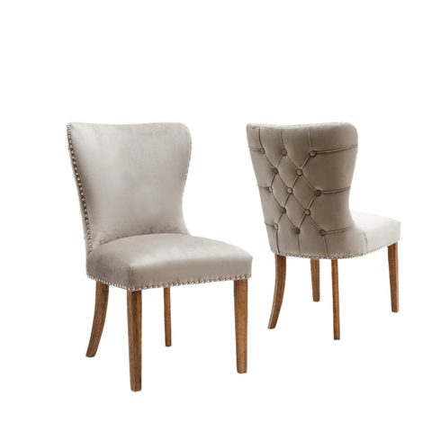 Noir Luxe Set of 6 Dining Chairs - Pendle Village Furniture