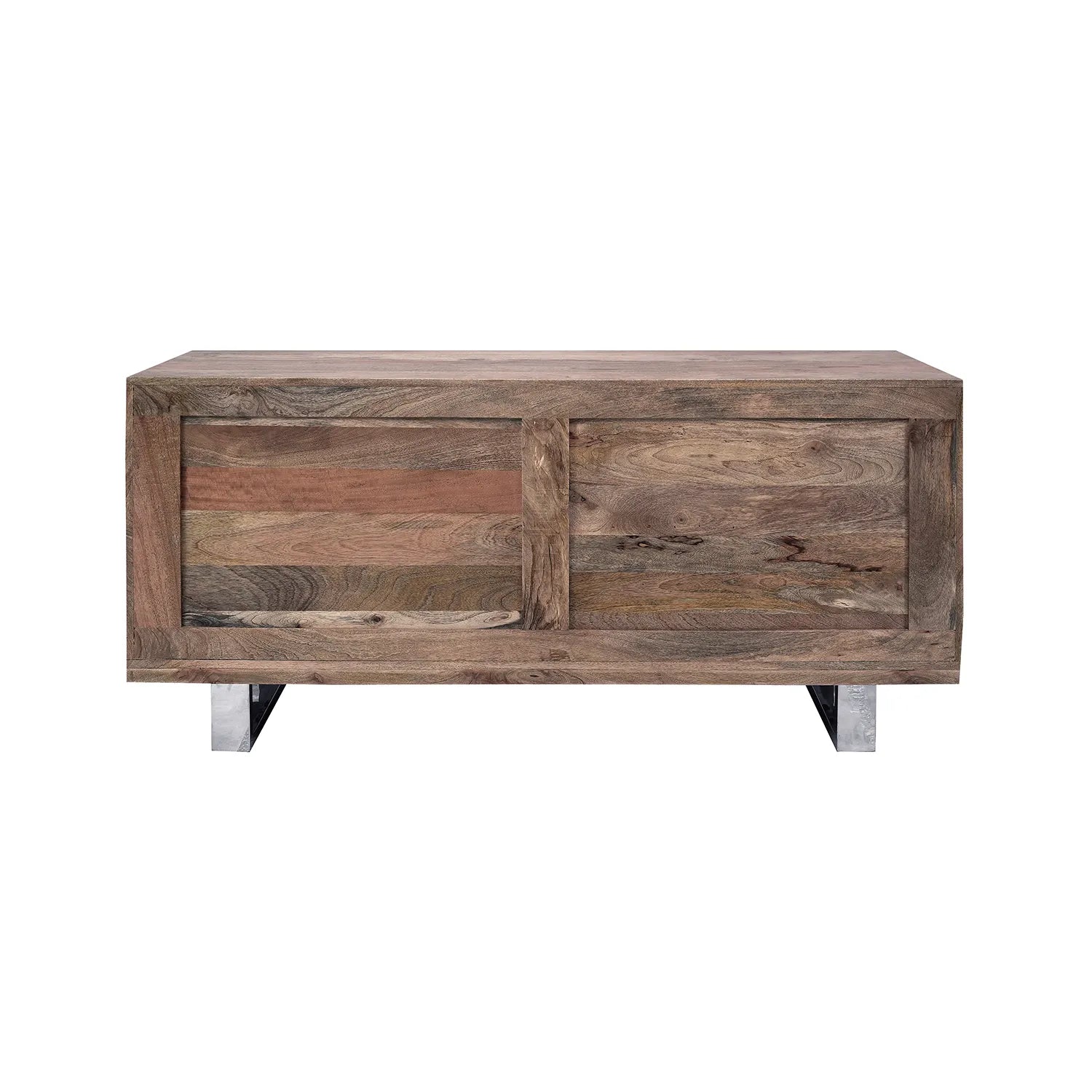 Chennai Railway Sleeper Wood Sideboard, Matching Furniture Available - Back of Sideboard 