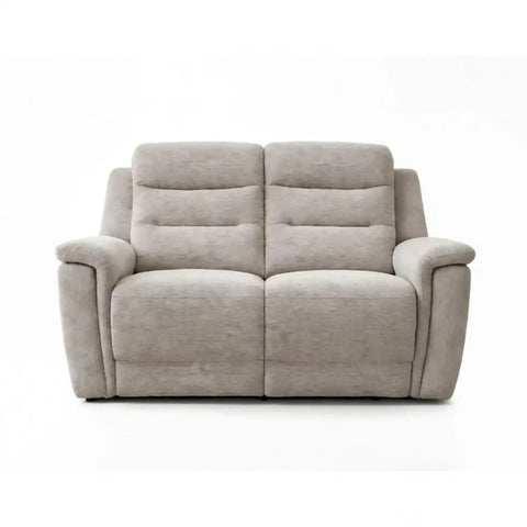 Chicago 2 Seater Power Recliner Fabric Sofa Front View