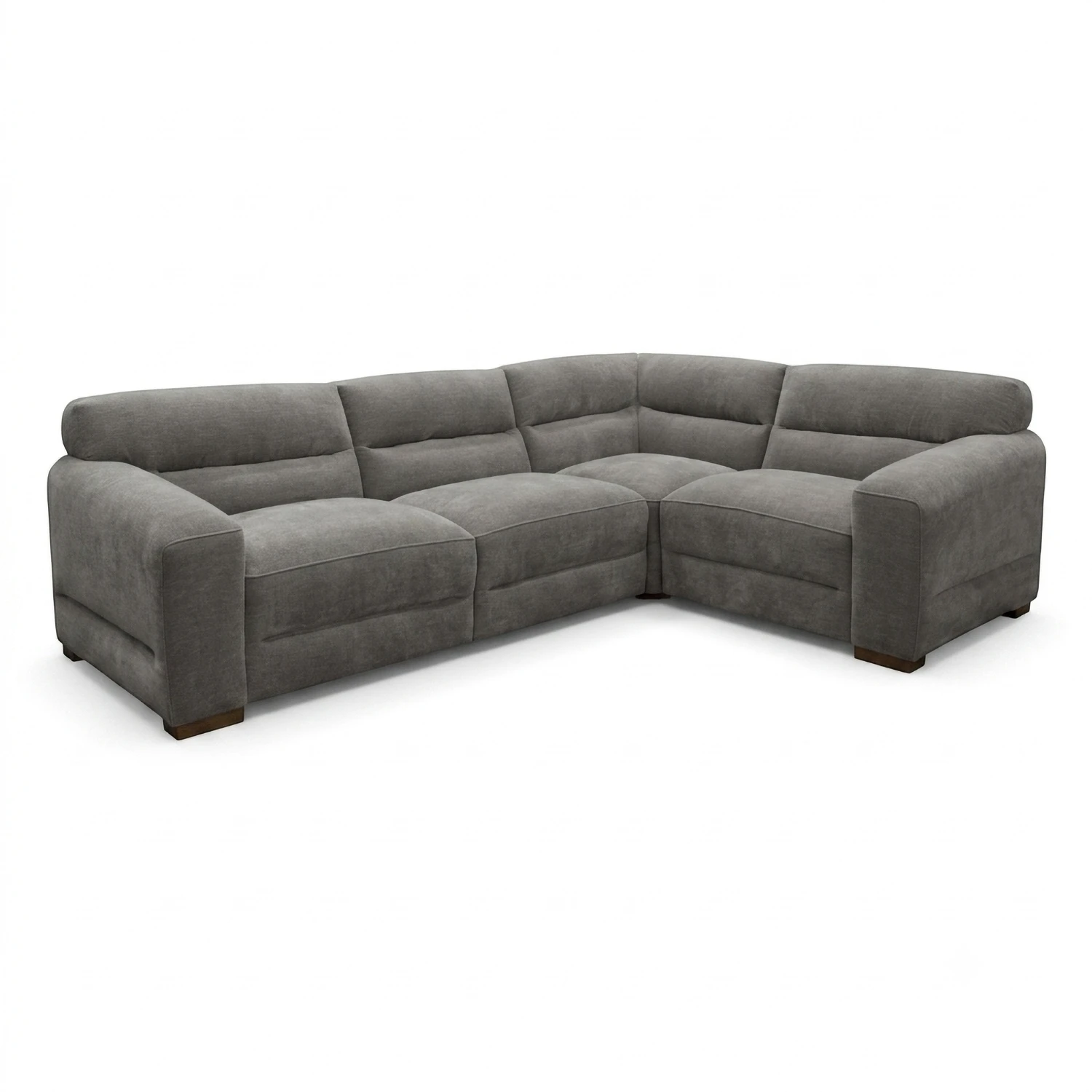 Chicago Contemporary Grey Corner Sofa Left-Hand Configuration