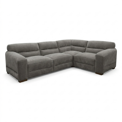 Chicago Contemporary Grey Corner Sofa Left-Hand Configuration