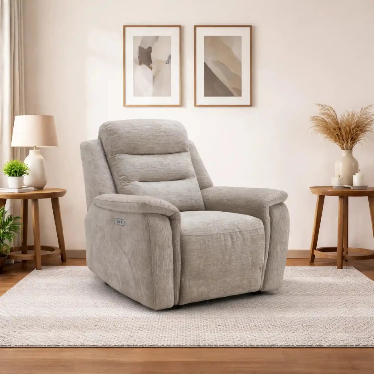 Chicago Power Recliner Armchair in a modern living room