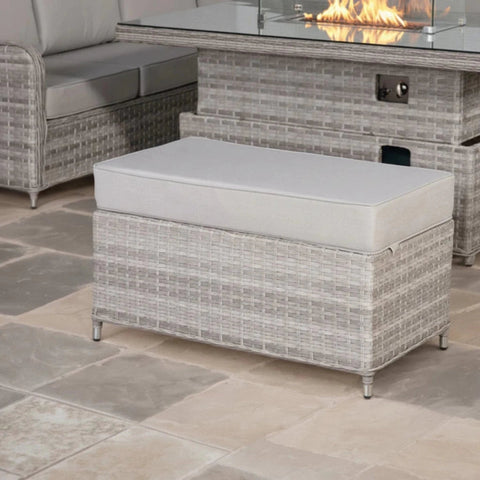 Extra seating bench with soft padded cushions.