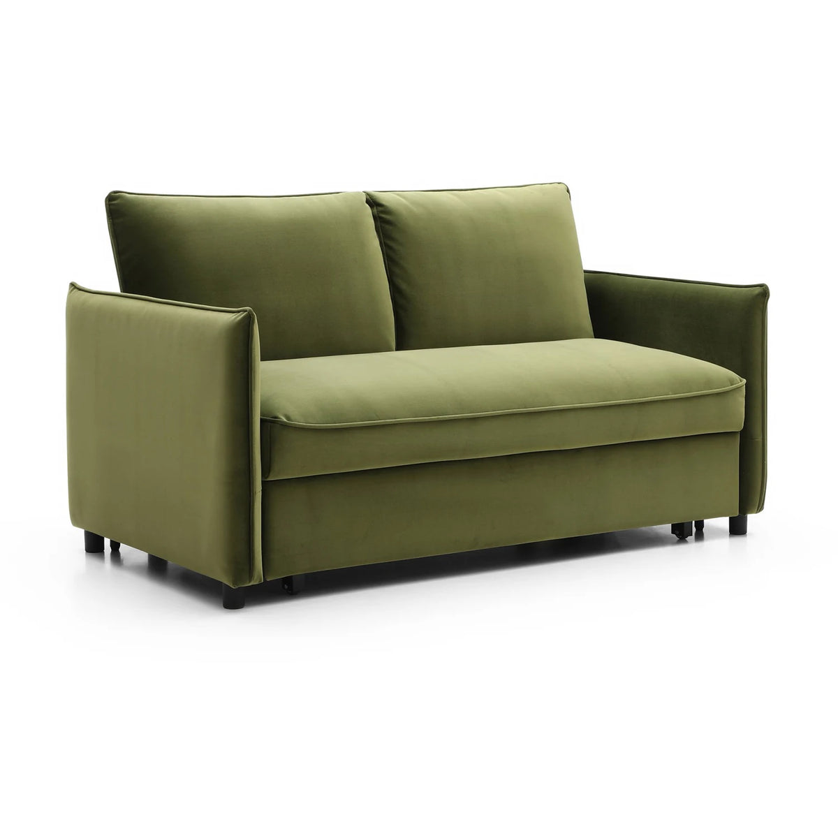 Claire 2 Seater Sofa Bed Compact size for Small Spaces, Choice of 3 Colours Grey Olive and Orange Free Express Delivery - 001