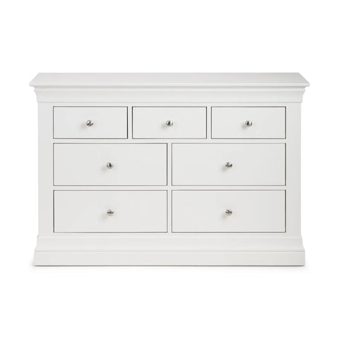 Claremont 4+3 Drawer Chest - White
