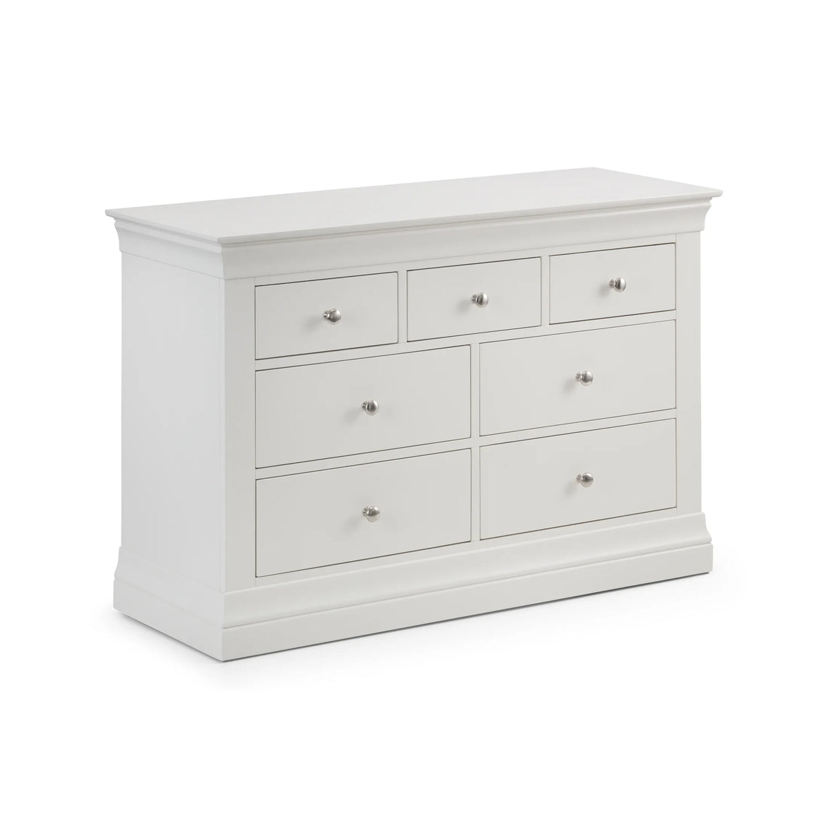 Claremont 4+3 Drawer Chest - White