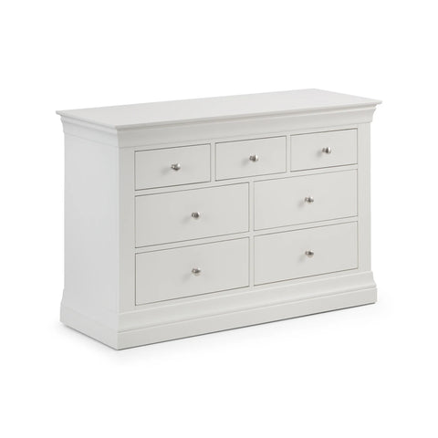 Claremont 4+3 Drawer Chest - White