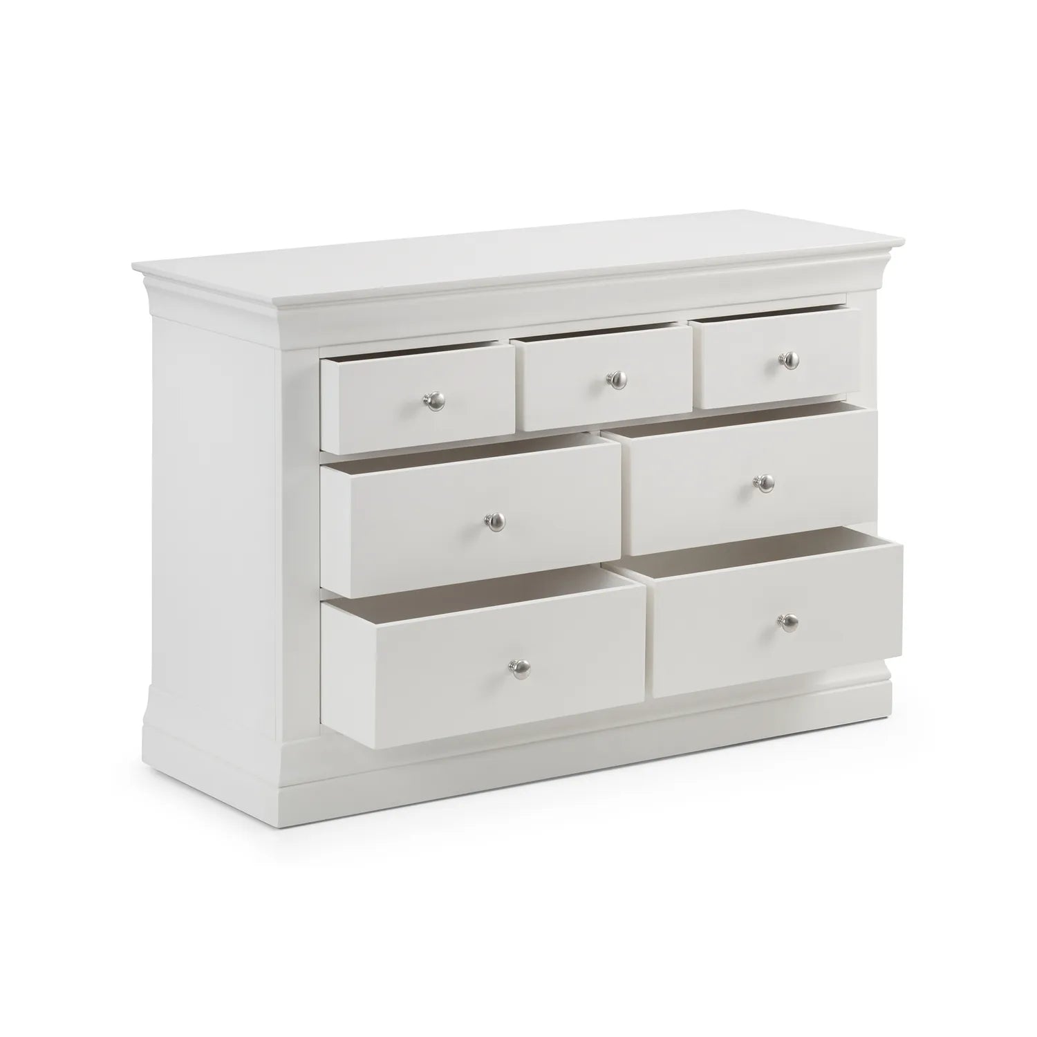 Claremont 4+3 Drawer Chest - White
