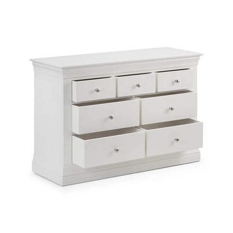 Claremont 4+3 Drawer Chest - White