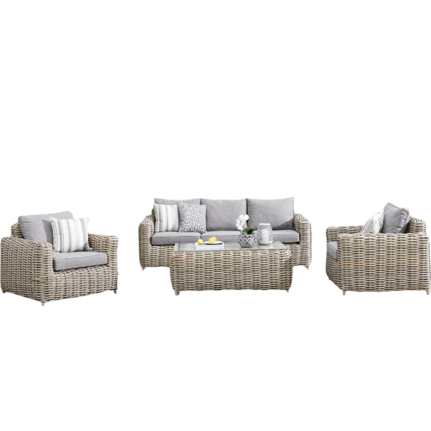 Bellagio 5 Seater Outdoor Furniture Set - Weather Resistant