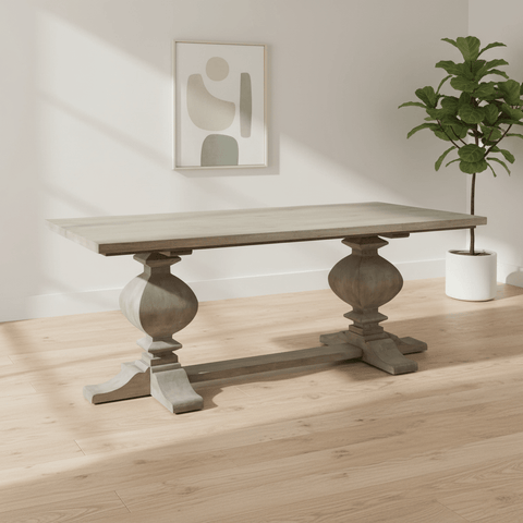Copgrove Large Dining Table – Bleached Hardwood Finish