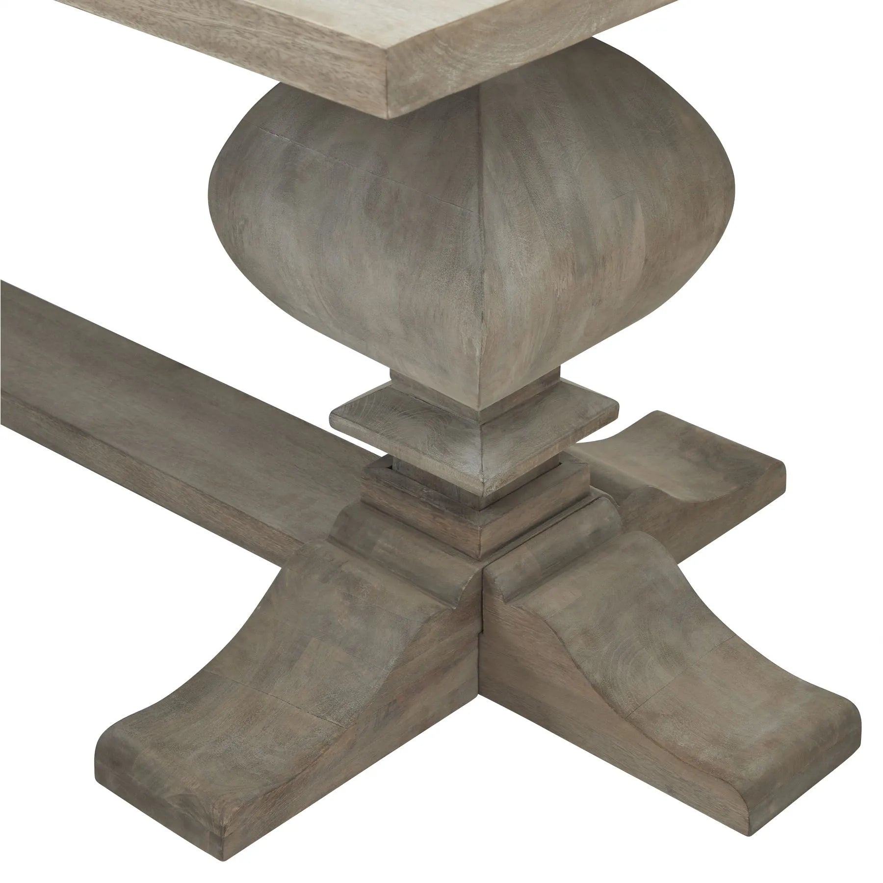 Copgrove Luxury Dining Set – Bleached Hardwood Table & 6 Éloise Grey Chairs - Pendle Village Furniture