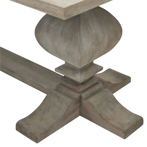 Copgrove Luxury Dining Set – Bleached Hardwood Table & 6 Éloise Grey Chairs - Pendle Village Furniture