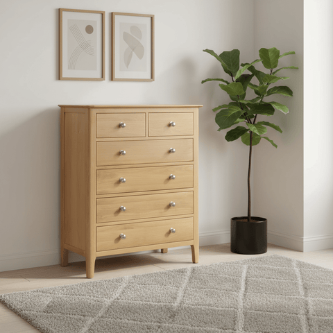Cotswold Solid Oak 4+2 Drawer Chest